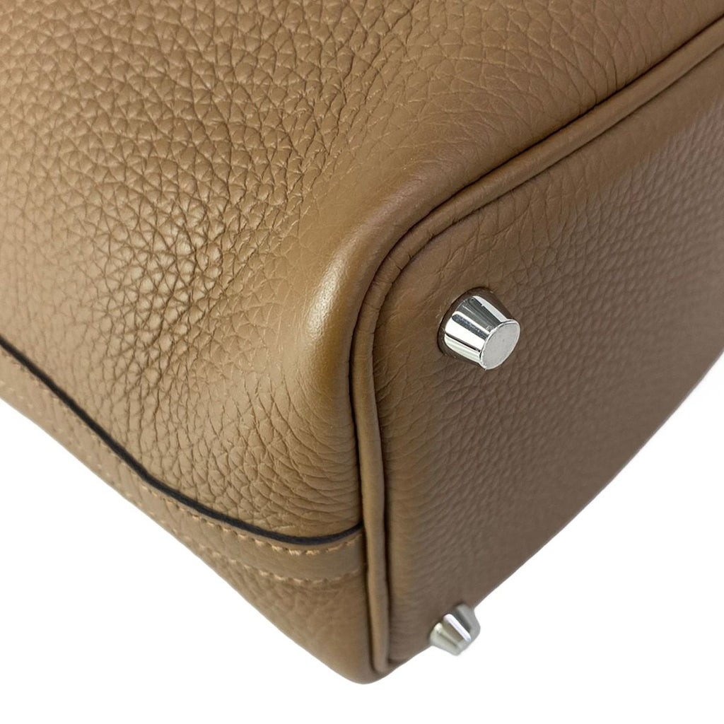 Hermes Handbag Picotin Lock PM Halzan Silver — view 7