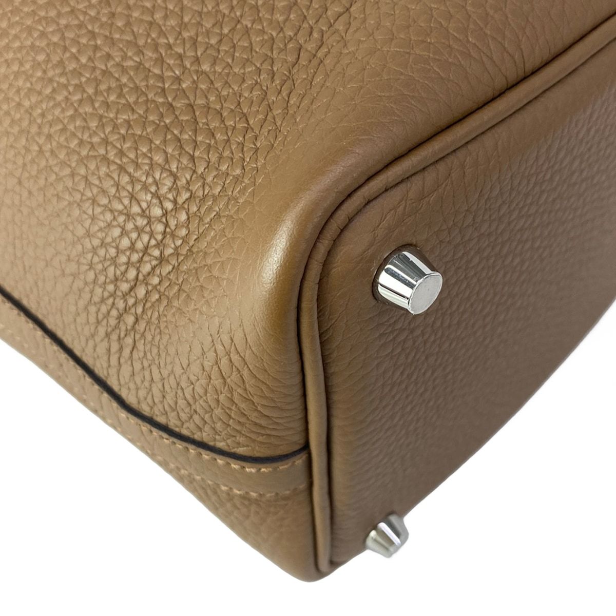 Hermes Handbag Picotin Lock PM Halzan Silver — view 7