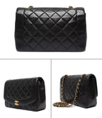 Chanel Chain Shoulder Bag Diana Flap Lambskin Gold Crossbody 25 Quilted — view 2