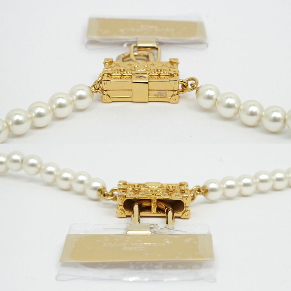 Louis Vuitton Pearly Petite Phone Strap Pearl Gold Smartphone Necklace — view 4