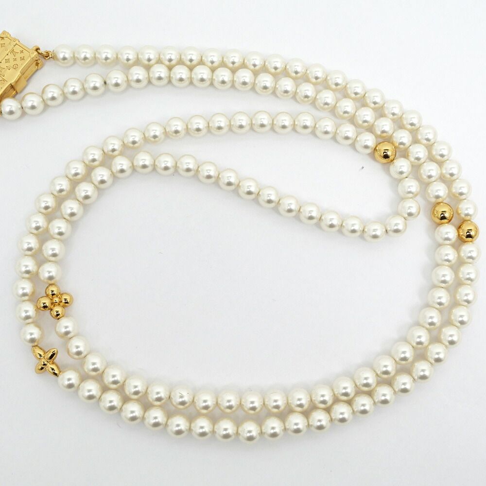 Louis Vuitton Pearly Petite Phone Strap Pearl Gold Smartphone Necklace — view 6