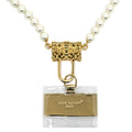 Louis Vuitton Pearly Petite Phone Strap Pearl Gold Smartphone Necklace