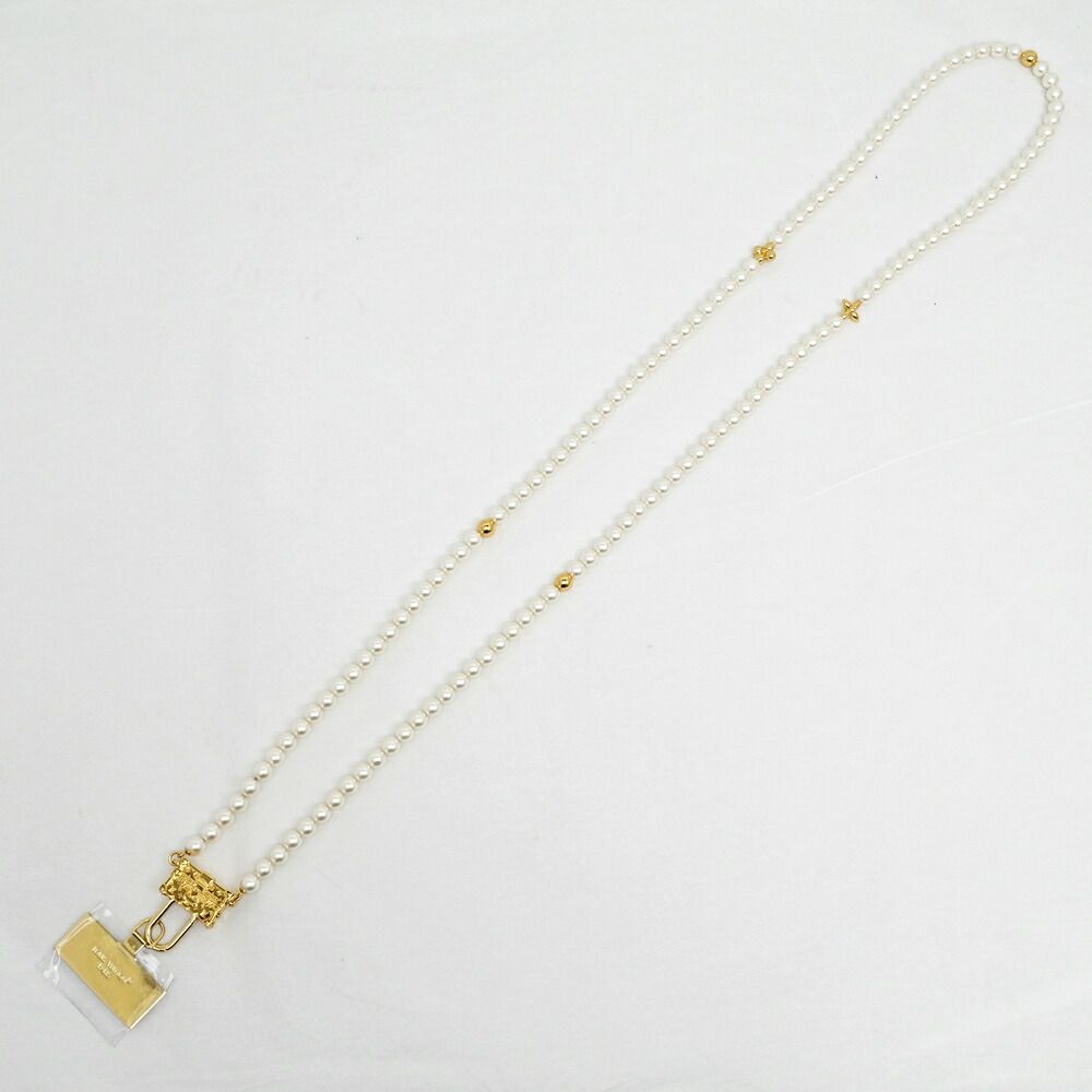 Louis Vuitton Pearly Petite Phone Strap Pearl Gold Smartphone Necklace — view 5