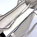 Prada Vitello Phenix Calfskin White Tote Bag Silver — view 8