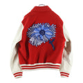 Louis Vuitton 23 SS Yayoi Kusama Wool Leather Trim Bar City Stadium Jacket