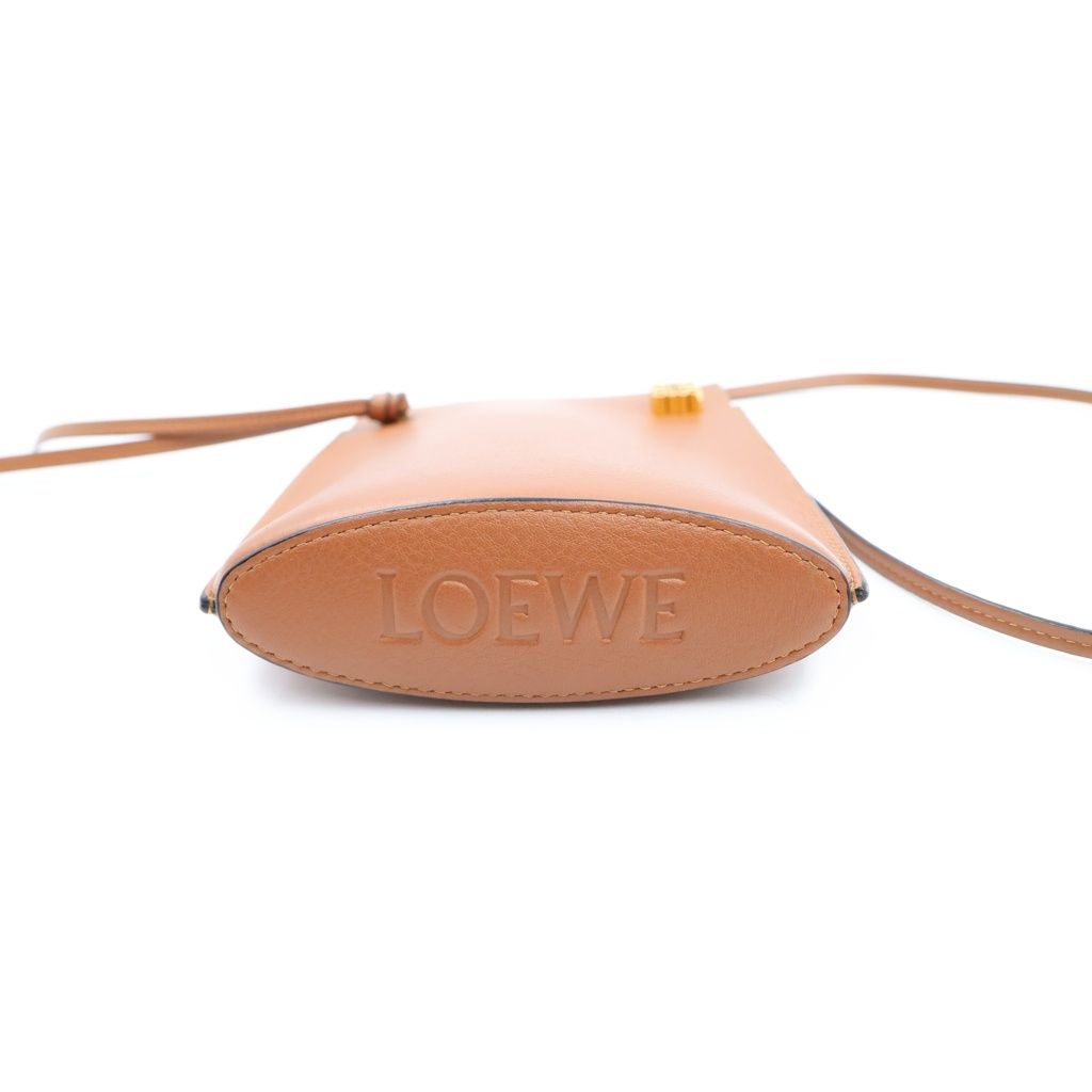 Loewe Dice Pocket Tan Shoulder Bag Brown Classic Calfskin — view 4