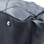 Chanel Paris Biarritz Tote Bag Black Leather Mesh 40 Silver — view 5