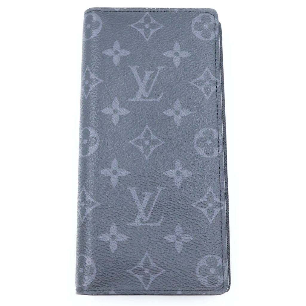 Louis Vuitton Portefeuille Brazza Monogram Eclipse Wallet Bifold Black