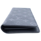Louis Vuitton Portefeuille Brazza Monogram Eclipse Wallet Bifold Black — view 3