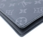 Louis Vuitton Portefeuille Brazza Monogram Eclipse Wallet Bifold Black — view 4