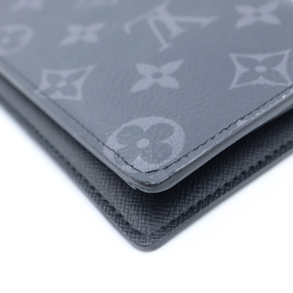 Louis Vuitton Portefeuille Brazza Monogram Eclipse Wallet Bifold Black — view 4