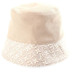 Louis Vuitton 26 SS Bucket Hat Monogram Emblem Hat Beige