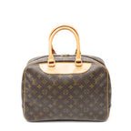 Louis Vuitton Deauville Brown Monogram Canvas Handbag — view 5