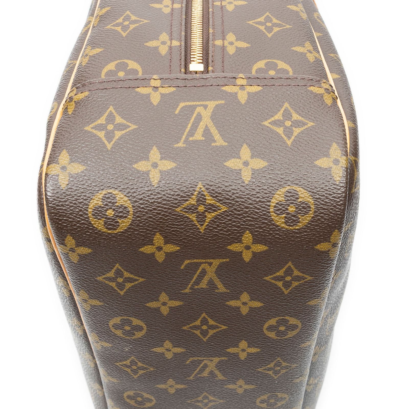 Louis Vuitton Deauville Brown Monogram Canvas Handbag — view 8