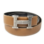 Hermes Constance Belt 32 Black Brown Togo Leather