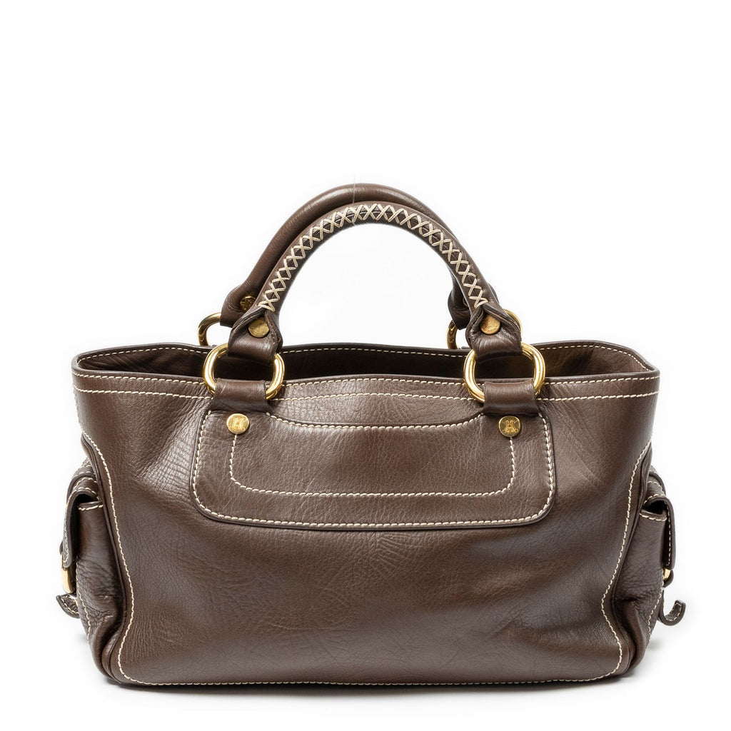 Celine Boogie Bag Brown Calfskin Leather — view 5