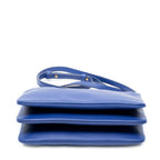 Celine Small Trio Crossbody Navy Calfskin Leather — view 6