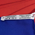 Hermes Scarf Blue Red Twill Silk — view 5