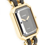 Chanel Premiere Black Gold Plated Shoulder Bag — view 3