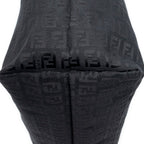 Fendi Tote Bag Black Zucchino Canvas — view 7