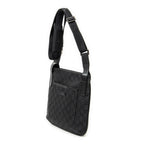Gucci Front Slip Pocket Crossbody Black GG Canvas — view 2