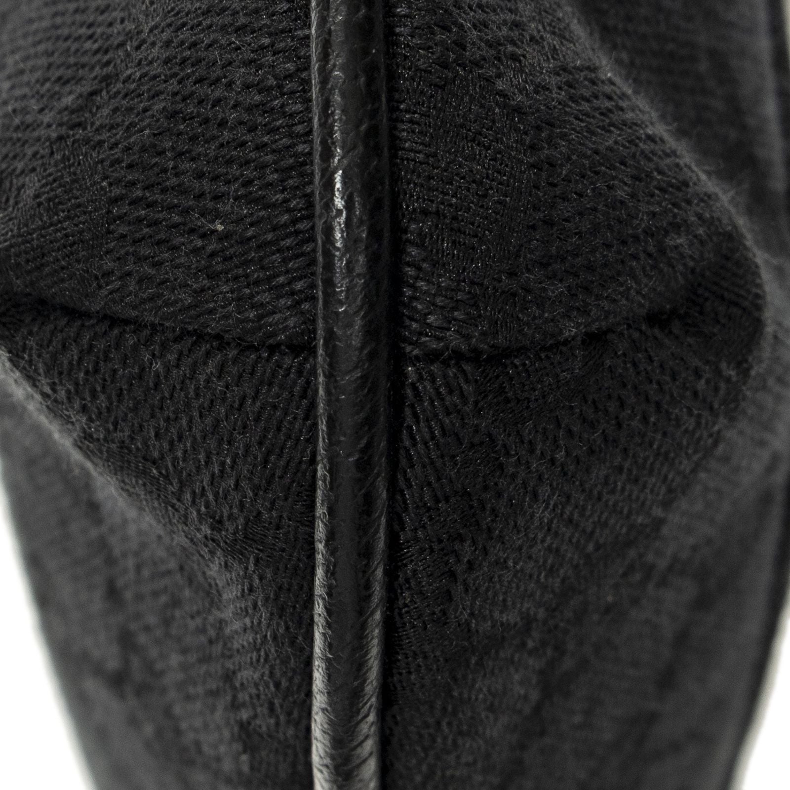 Gucci Front Slip Pocket Crossbody Black GG Canvas — view 7