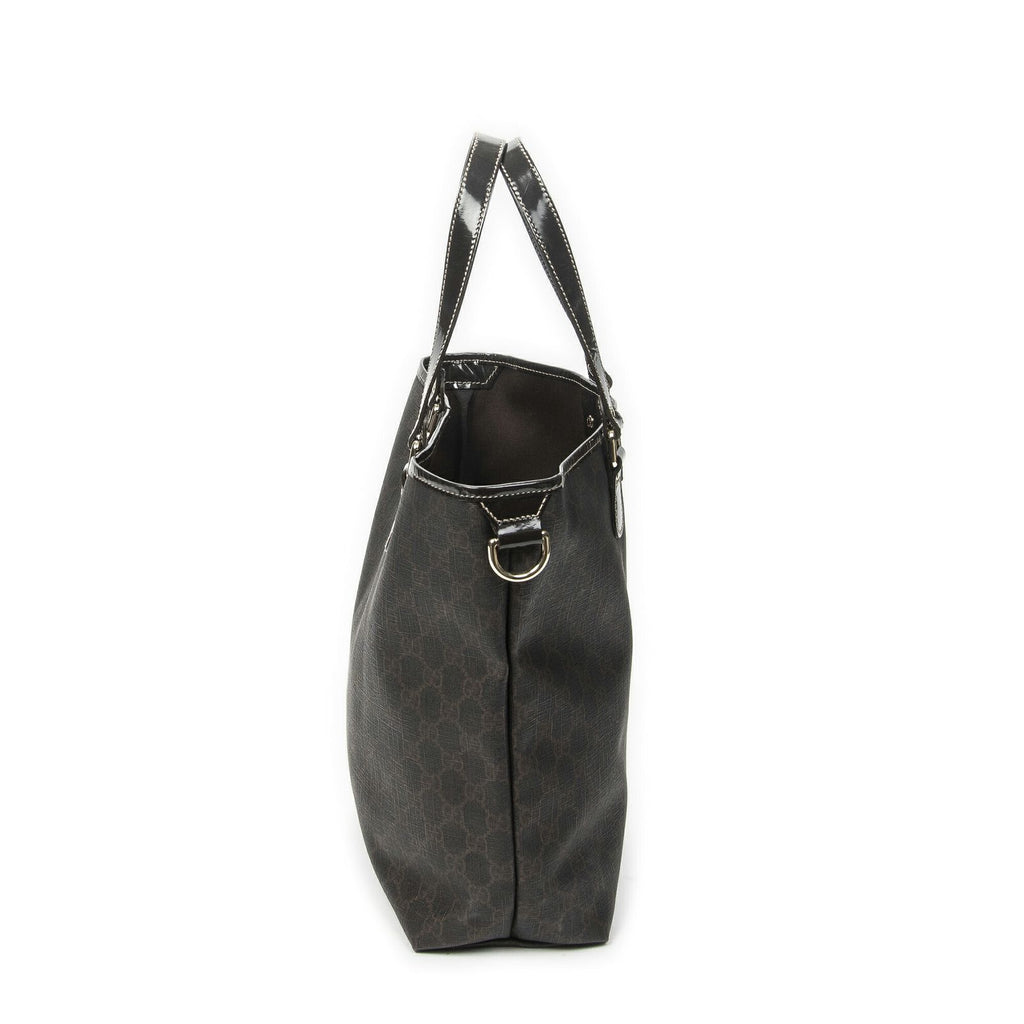Gucci Open Tote Bag Dark Brown Supreme Canvas — view 3