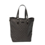 Gucci Open Tote Bag Dark Brown Supreme Canvas