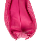 Bottega Veneta Zip Messenger Crossbody Pink Intrecciato Calfskin Leathera — view 8