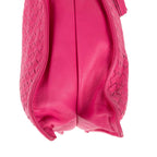 Bottega Veneta Zip Messenger Crossbody Pink Intrecciato Calfskin Leathera — view 7
