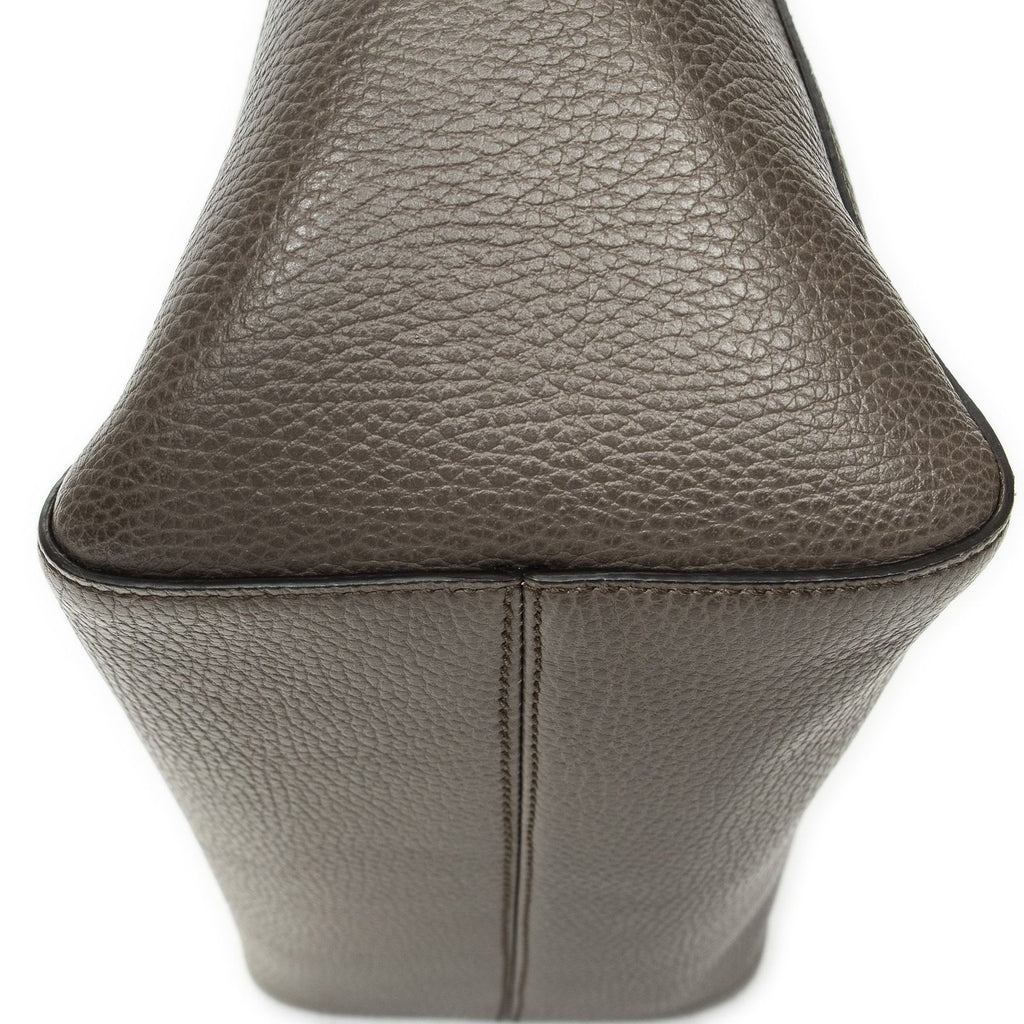 Gucci Small Swing Tote Bag Taupe Pink Grain Calfskin Leather — view 7