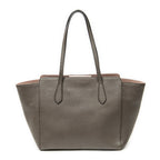 Gucci Small Swing Tote Bag Taupe Pink Grain Calfskin Leather — view 5
