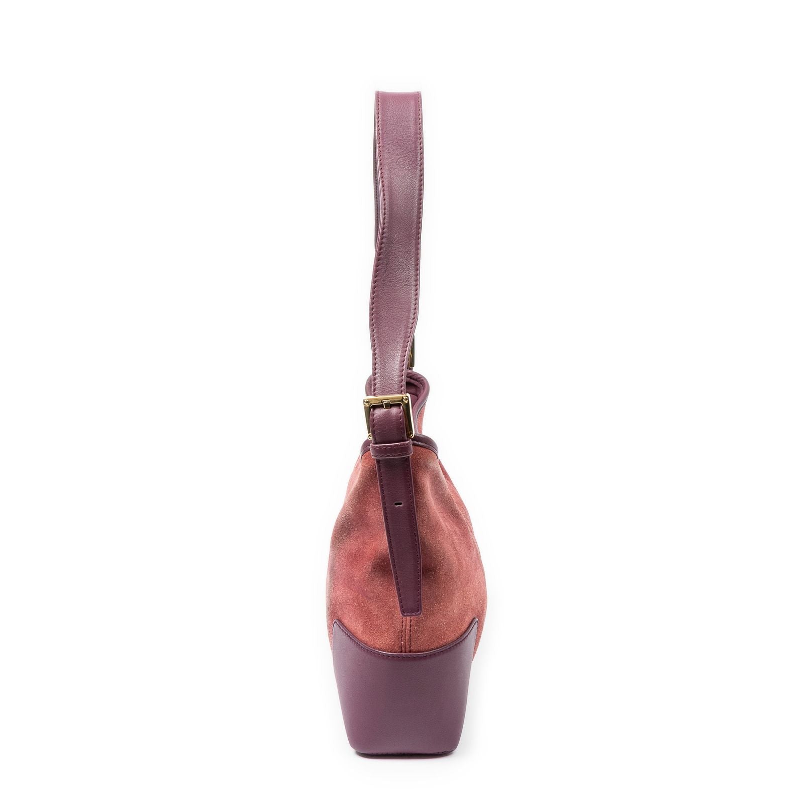 Loeweamazona Hobo Raspberry Pink Suede Leather — view 4