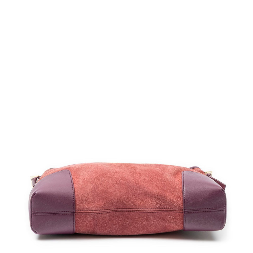 Loeweamazona Hobo Raspberry Pink Suede Leather — view 6