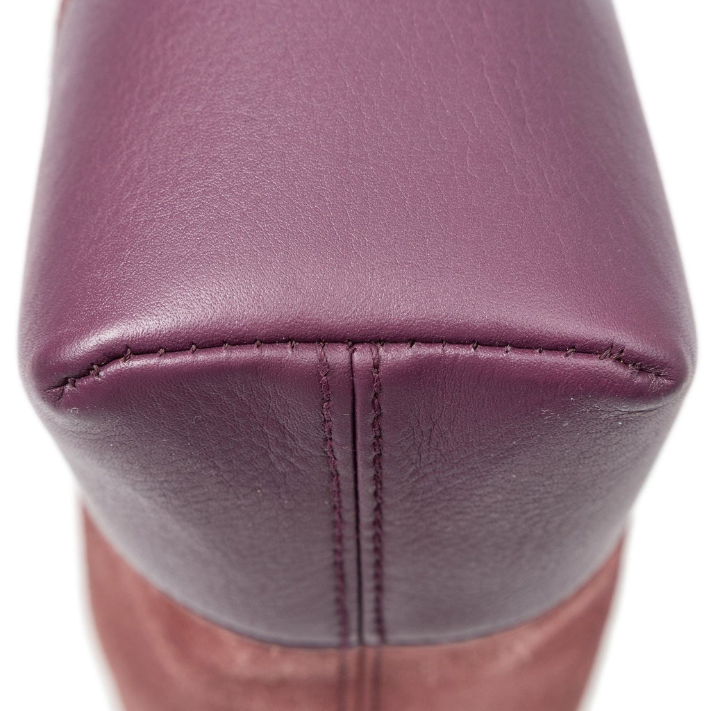 Loeweamazona Hobo Raspberry Pink Suede Leather — view 7