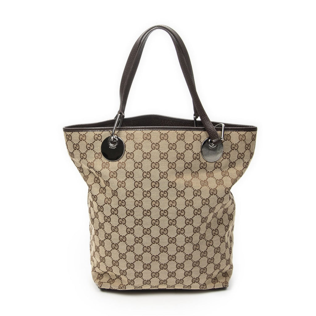 Gucci Eclipse Thor Tote Bag Beige Brown GG Canvas — view 5