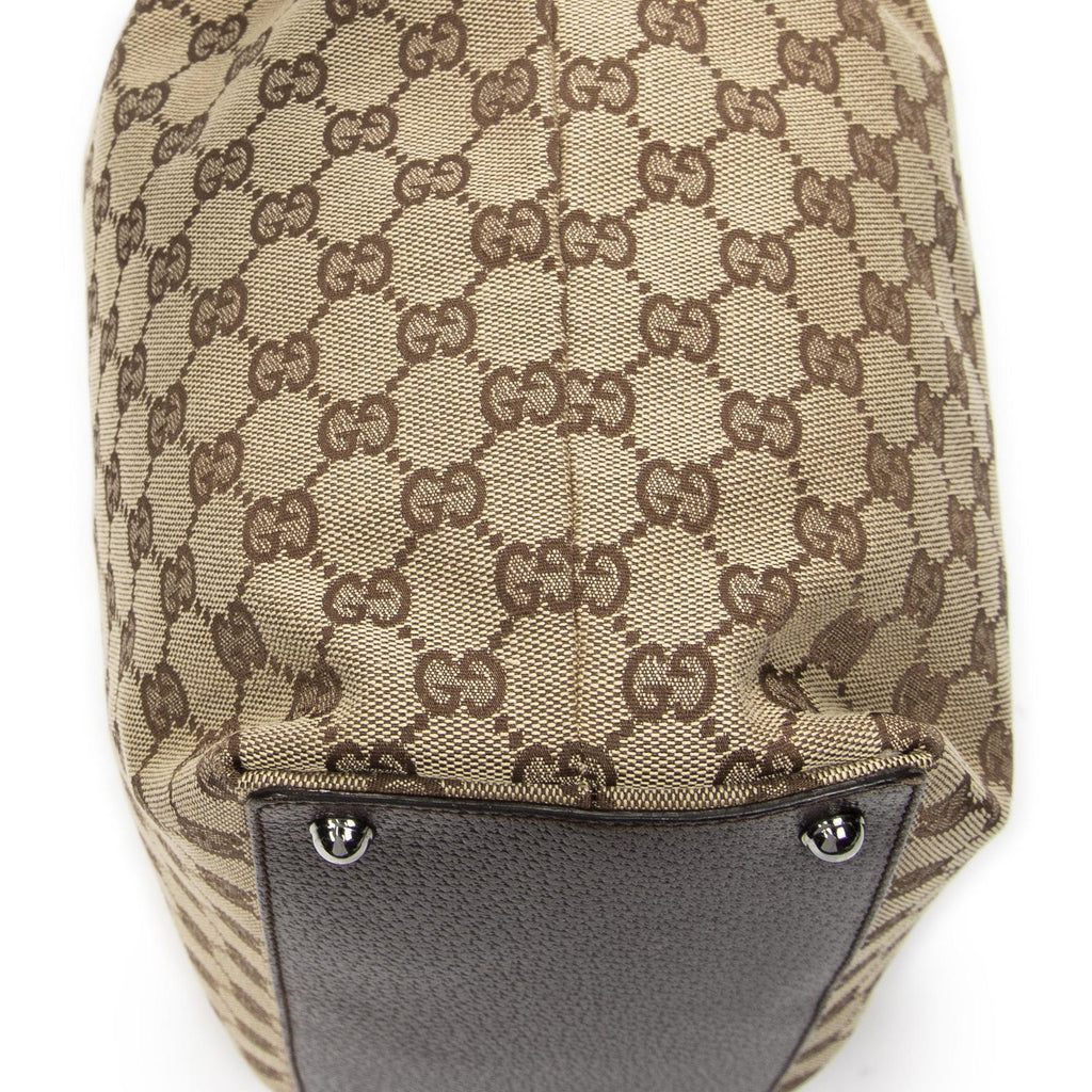 Gucci Eclipse Thor Tote Bag Beige Brown GG Canvas — view 7