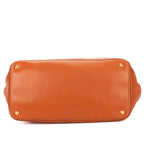 Prada Open Shopping Tote Bag Orange Vitello Daino — view 6