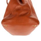 Prada Open Shopping Tote Bag Orange Vitello Daino — view 8
