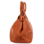 Prada Open Shopping Tote Bag Orange Vitello Daino — view 3