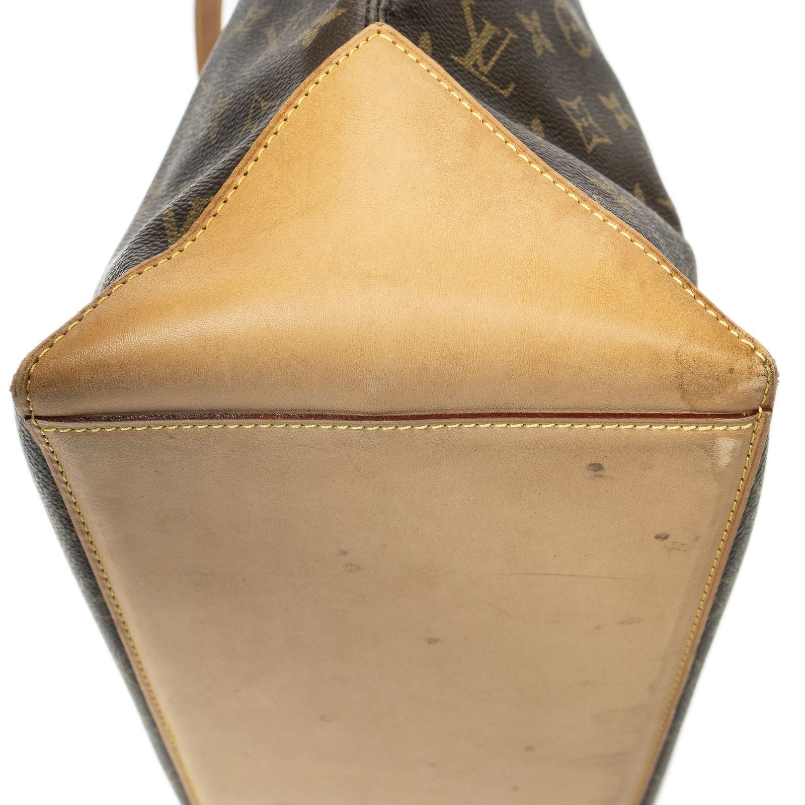 Louis Vuitton Cabas Mezzo Brown Monogram Canvas Tote Bag — view 8