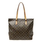 Louis Vuitton Cabas Mezzo Brown Monogram Canvas Tote Bag — view 5