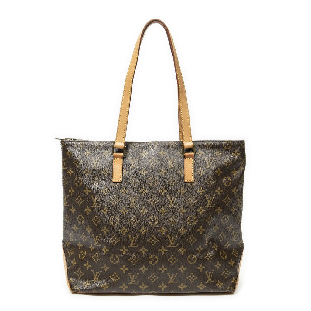 Louis Vuitton Cabas Mezzo Brown Monogram Canvas Tote Bag