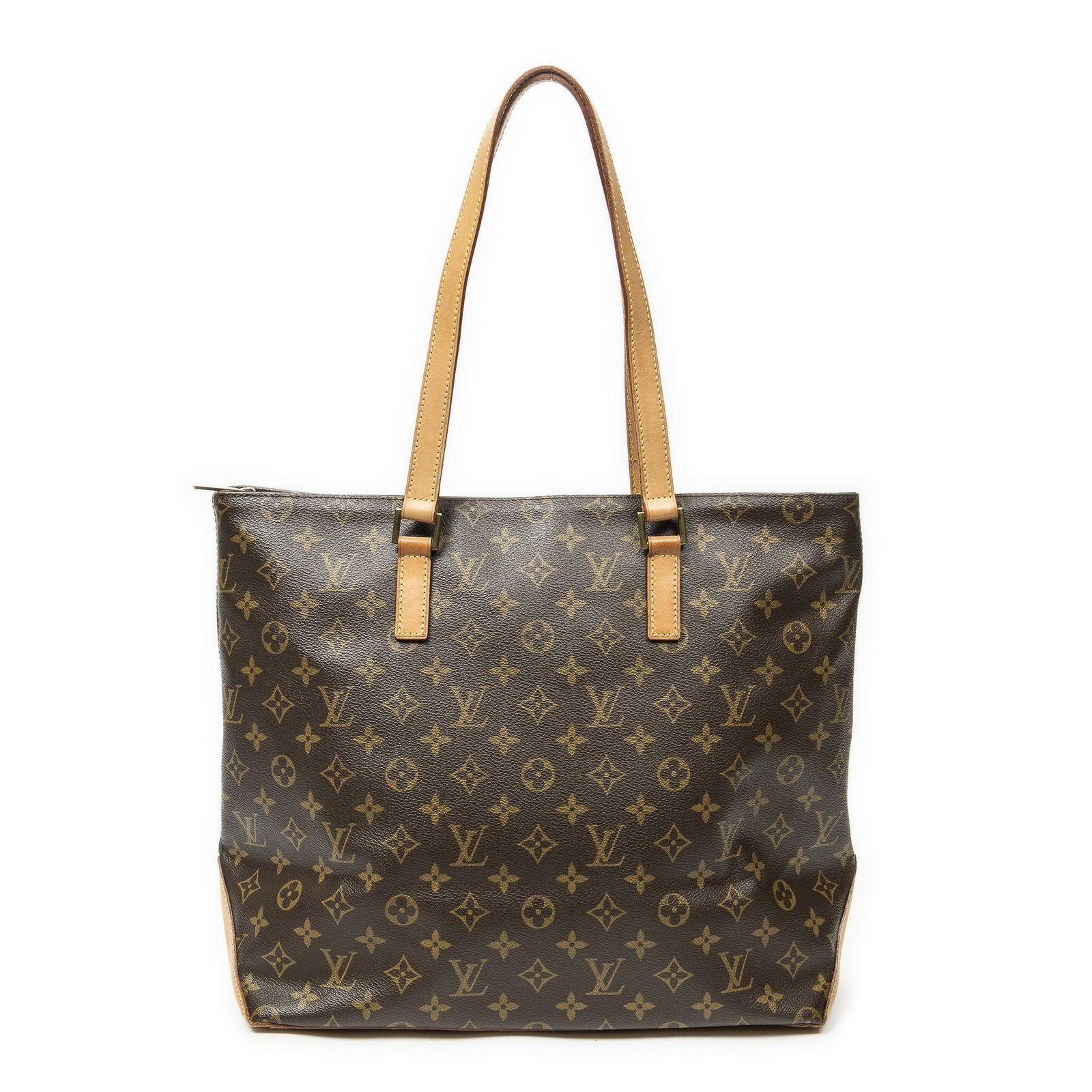 Louis Vuitton Cabas Mezzo Brown Monogram Canvas Tote Bag