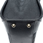 Gucci Nail Head Tote Bag Black GG Canvas — view 8