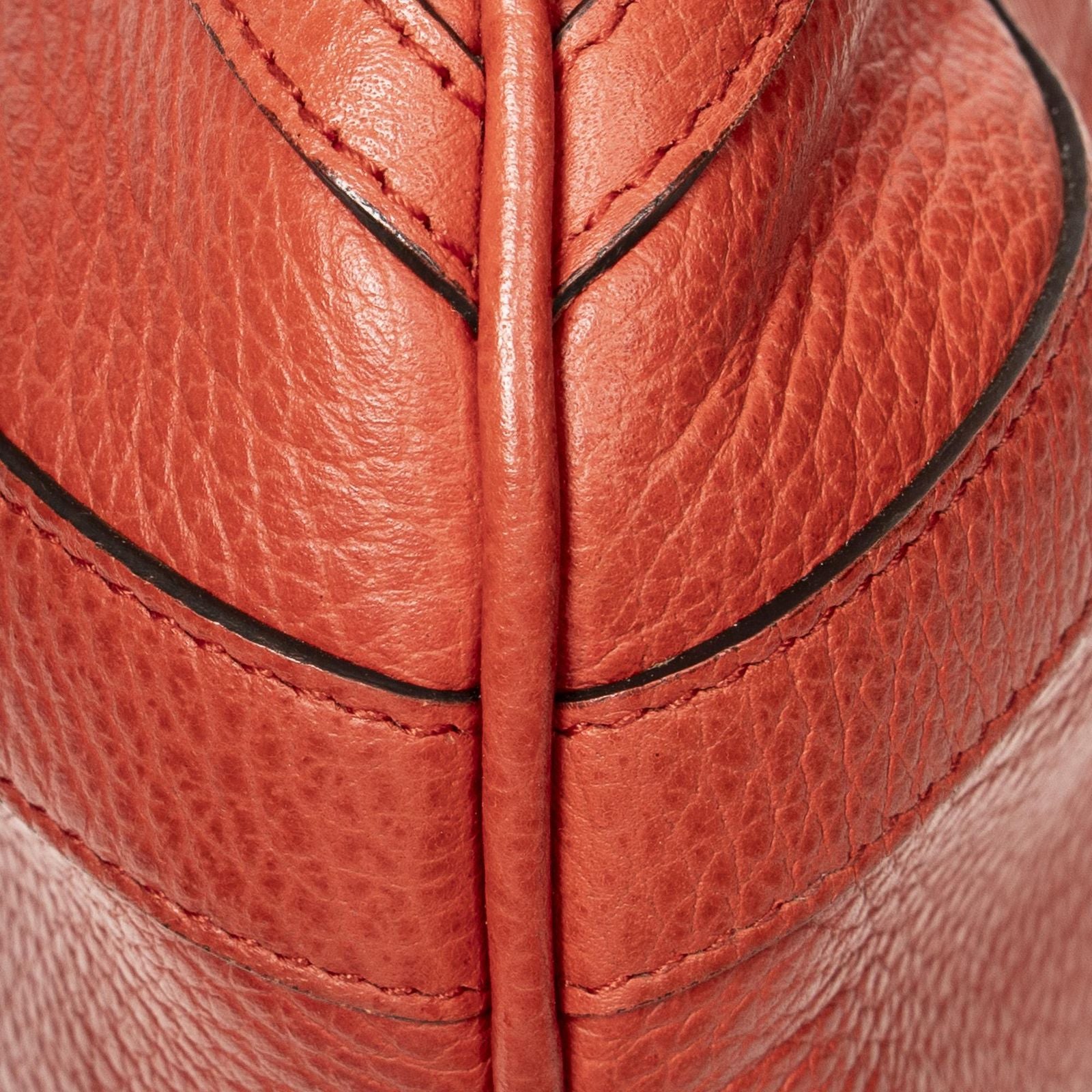 Gucci Convertible Tote Bag Red Grain Calfskin Leather — view 7