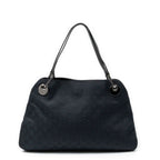 Gucci Eclipse Tote Bag Black GG Canvas — view 5
