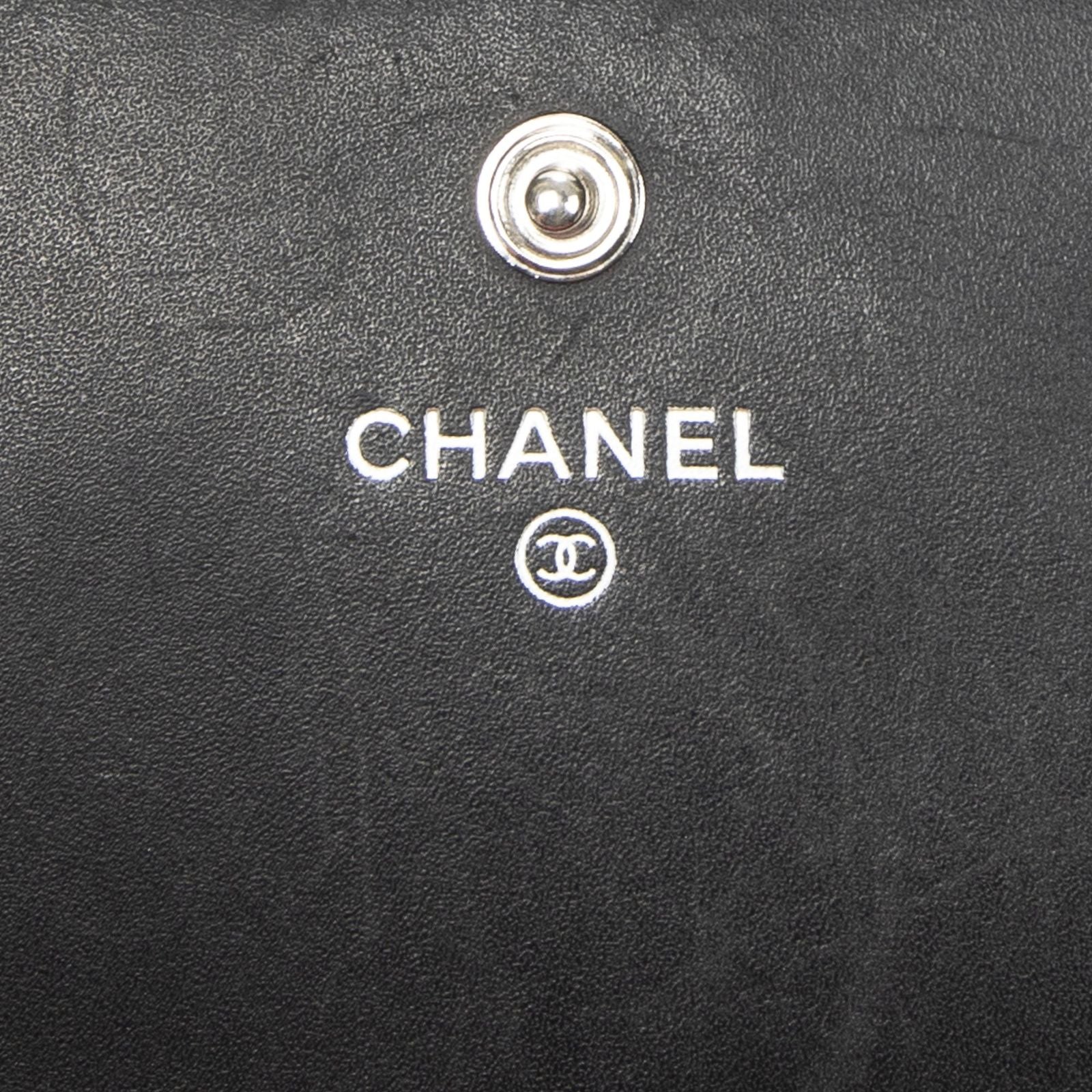 Chanel Cambon Ligne Continental Wallet Black Quilted Lambskin Leather — view 5