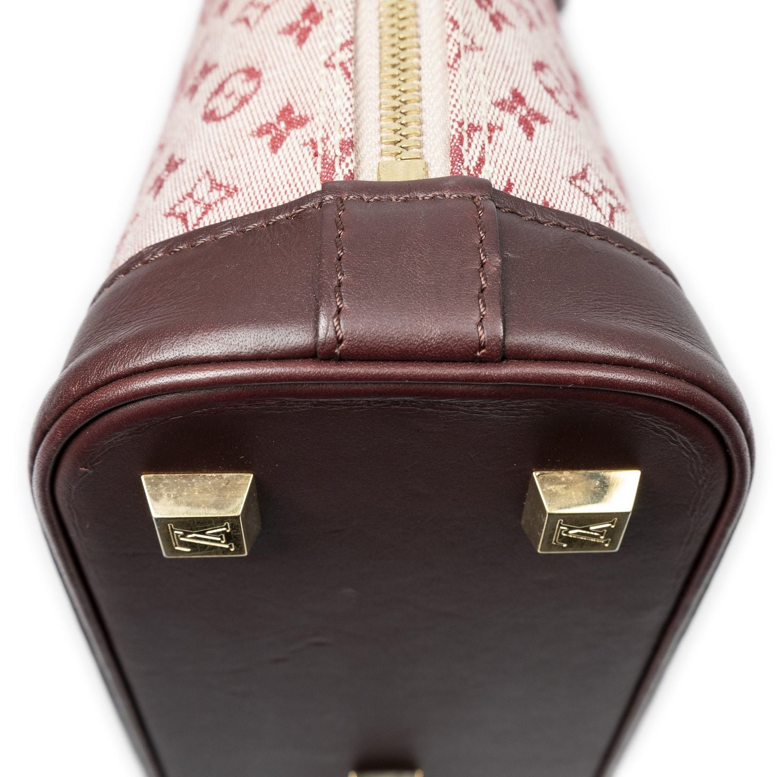 Louis Vuitton Alma Sepia Monogram Minilin Handbag — view 8