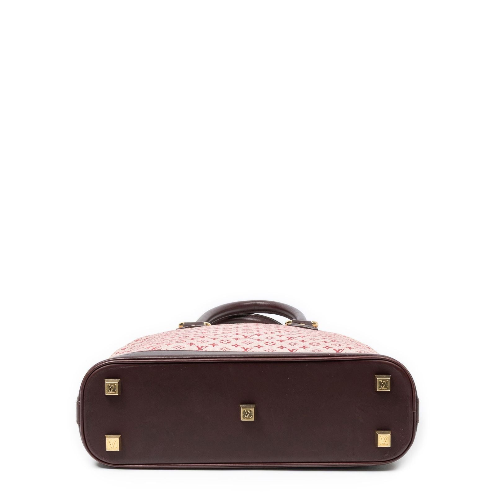 Louis Vuitton Alma Sepia Monogram Minilin Handbag — view 6